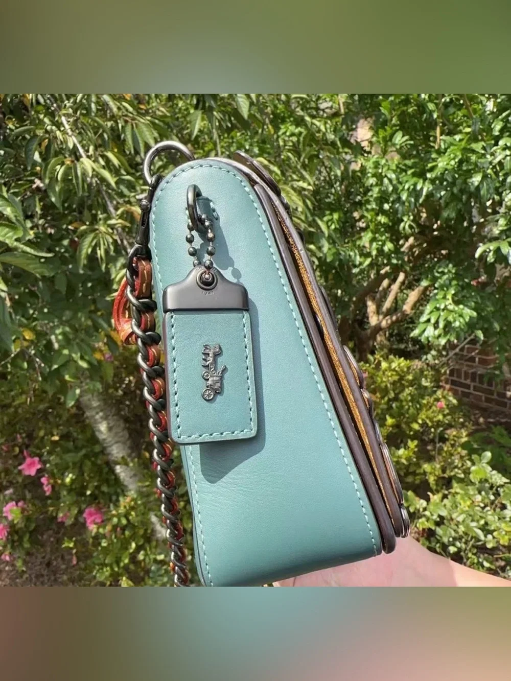 COACH Dinky 24 With Linked Tea Rose 21585 - Picture 6 of 12